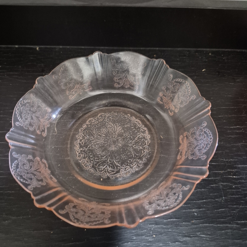 Vintage Pink DEPRESSION Glass Lot Of 4